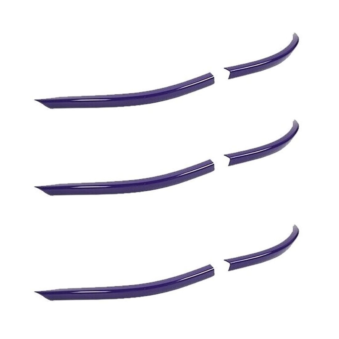 3 Sets Of - Purple Front Bumper Lip Cover Trim Protector_voghion.com