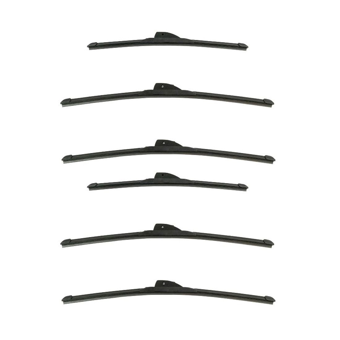 2 Sets Of - Tech Windshield Wiper Blade Front & Rear Set_voghion.com