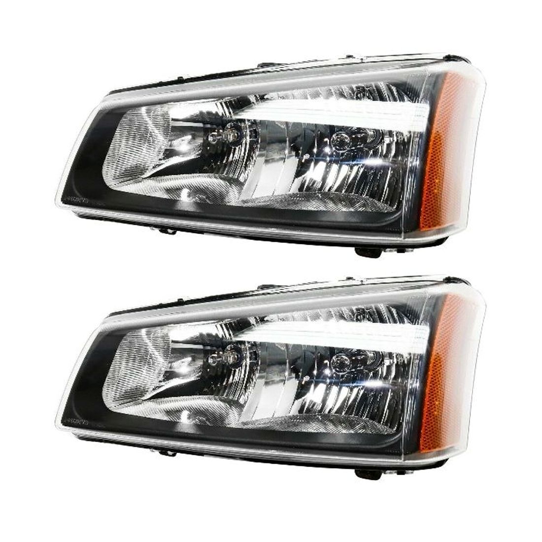 2 Sets Of - Headlight For 2003-2007 Avalanche Classic Silverado Left Fluted Reflector_voghion.com
