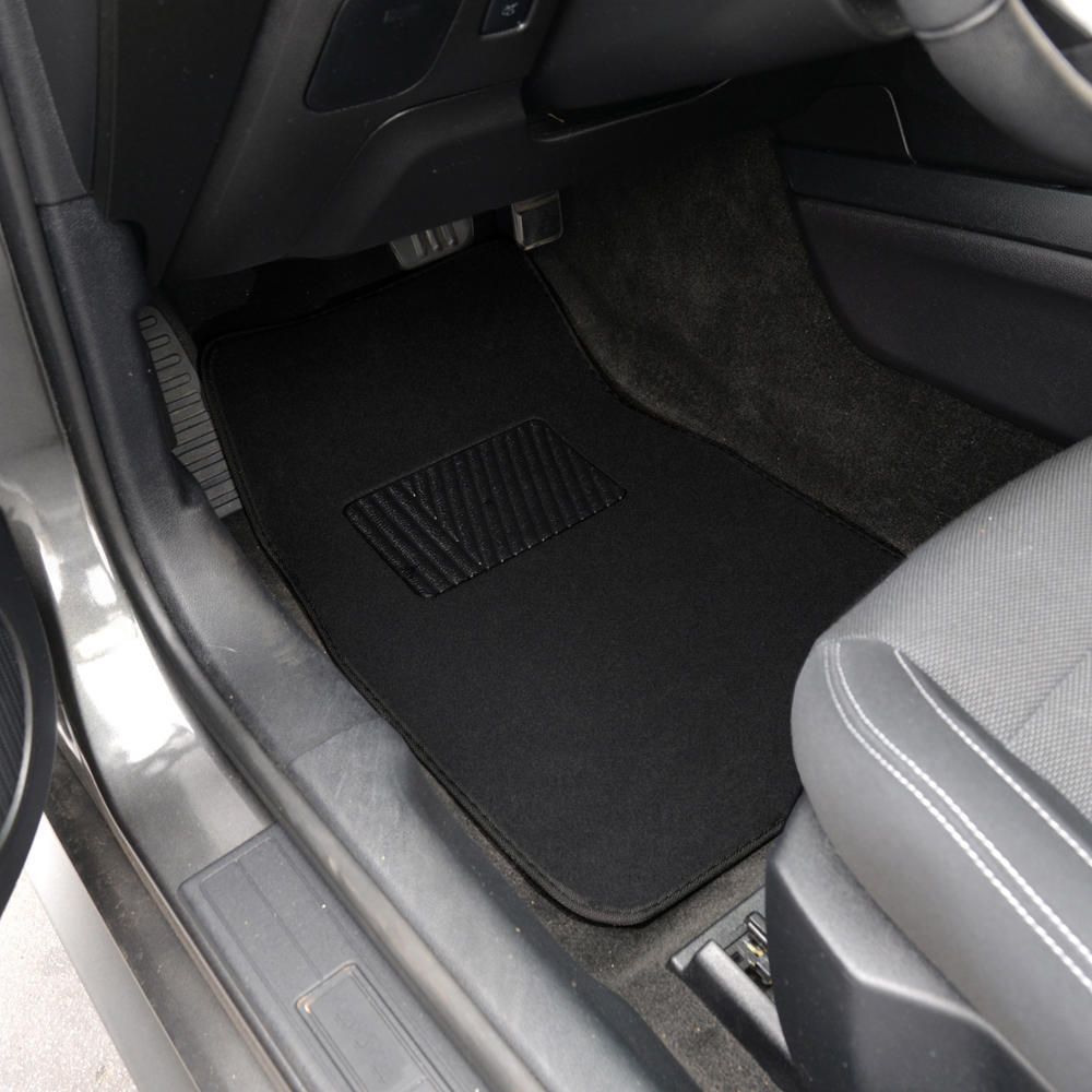 4pc Car Interior Solid Black Car Floor Mats Liner Pads For 15 Leon Mat Standard_voghion.com