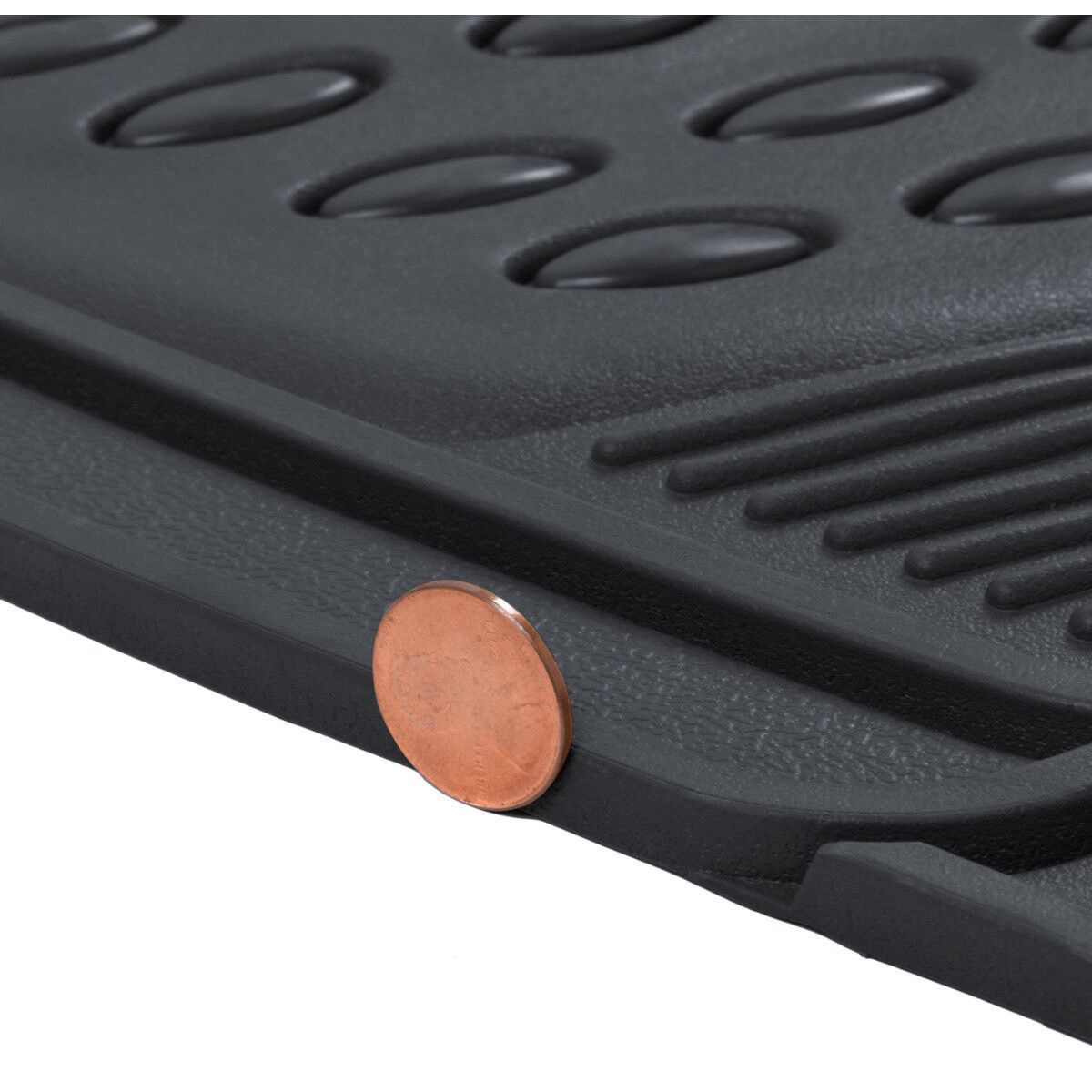 Heavy Duty Rubber Car Floor Mats 3 Row Coverage For 2012-2015 Journey AVP Black_voghion.com