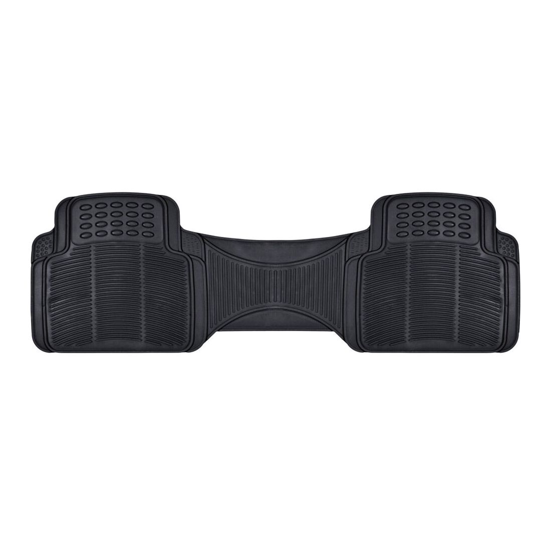 For 2001-2015 Ford Explorer Nibbed Rubber Floor Mat Runner Black Heavy Duty SUV_voghion.com