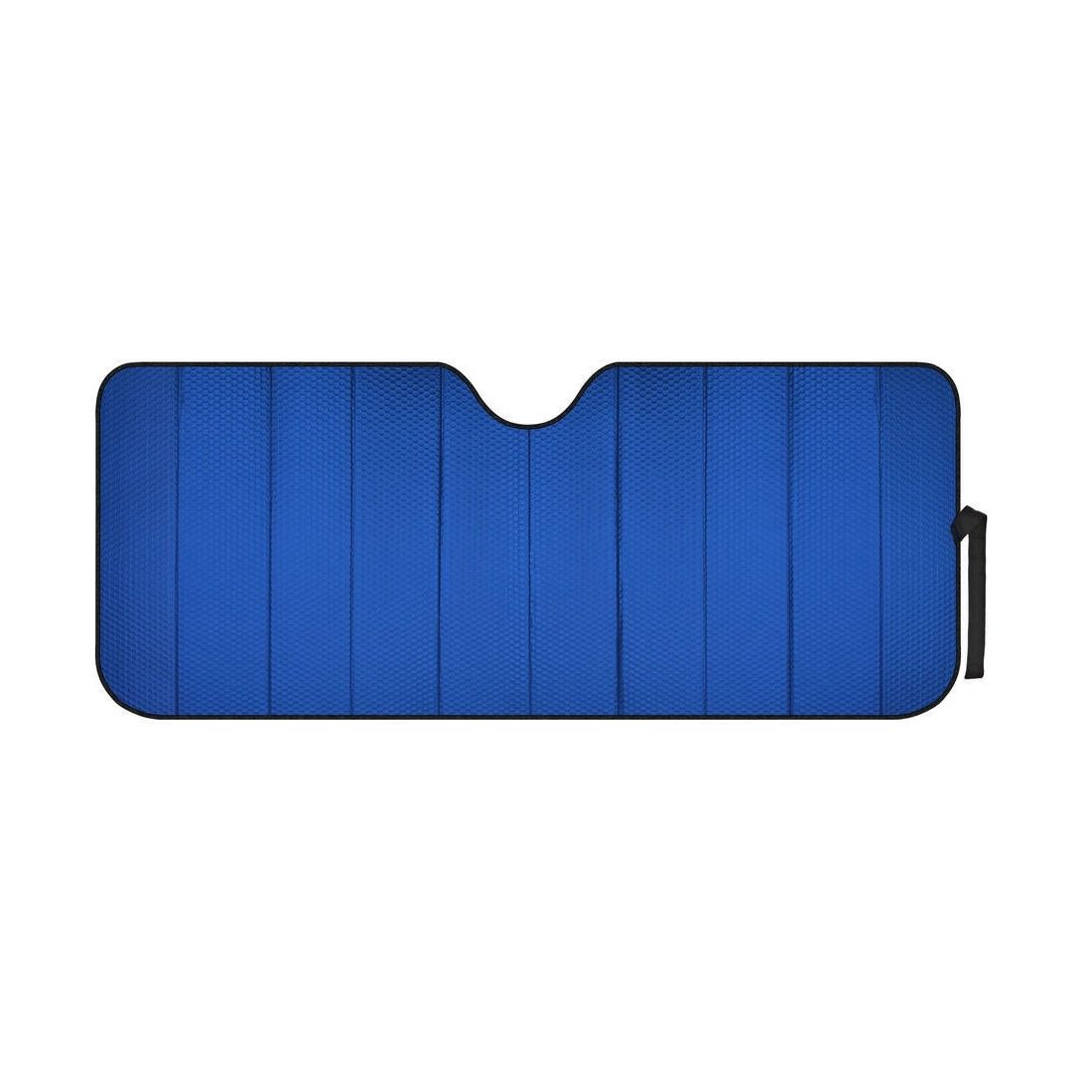 Reflective Blue Foil Car Sun Shade Standard Reversible Folding Windshield Cover_voghion.com