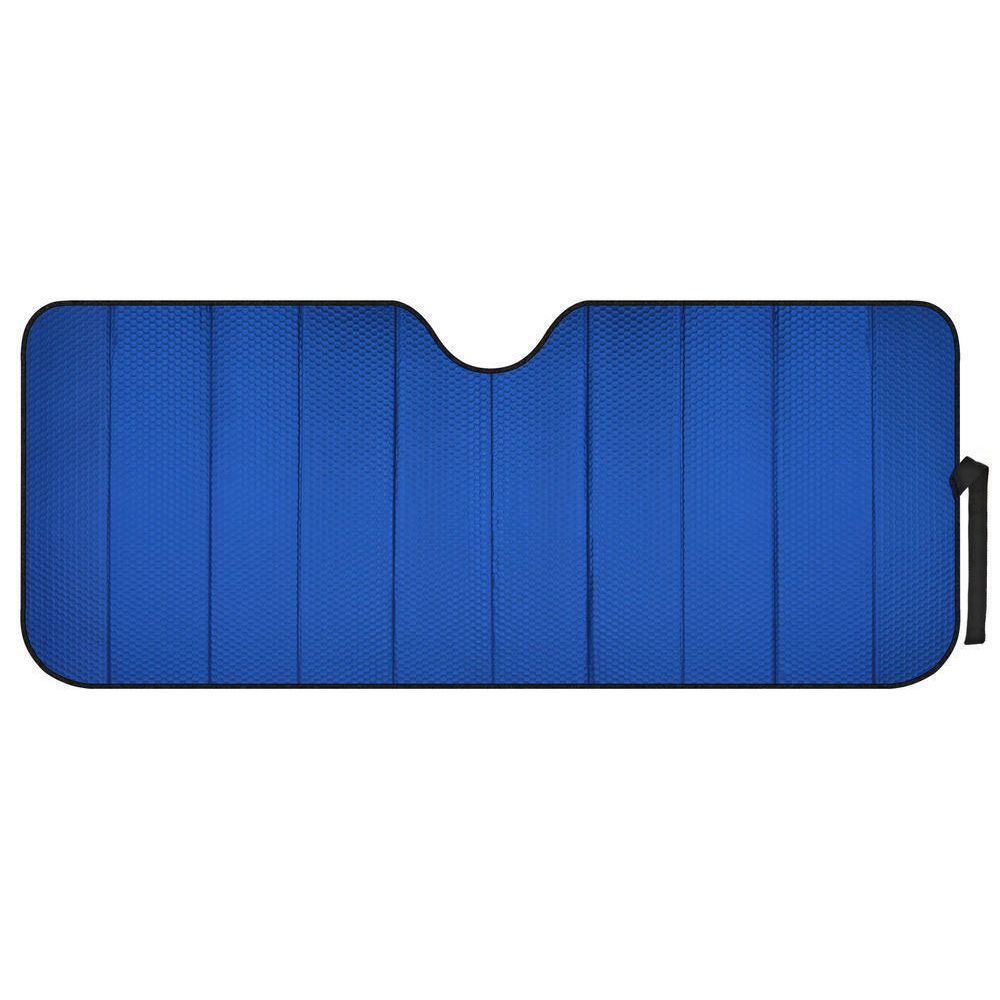 Reflective Blue Foil Car Sun Shade Standard Reversible Folding Windshield Cover_voghion.com