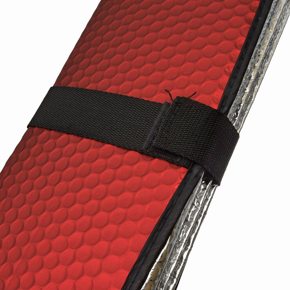 For 07 H3 X Reflective Red Fold-able Car Sun Shade Auto Windshield Front Window_voghion.com