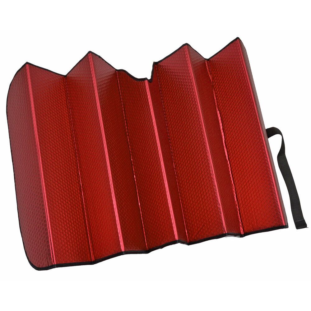 For 07 H3 X Reflective Red Fold-able Car Sun Shade Auto Windshield Front Window_voghion.com
