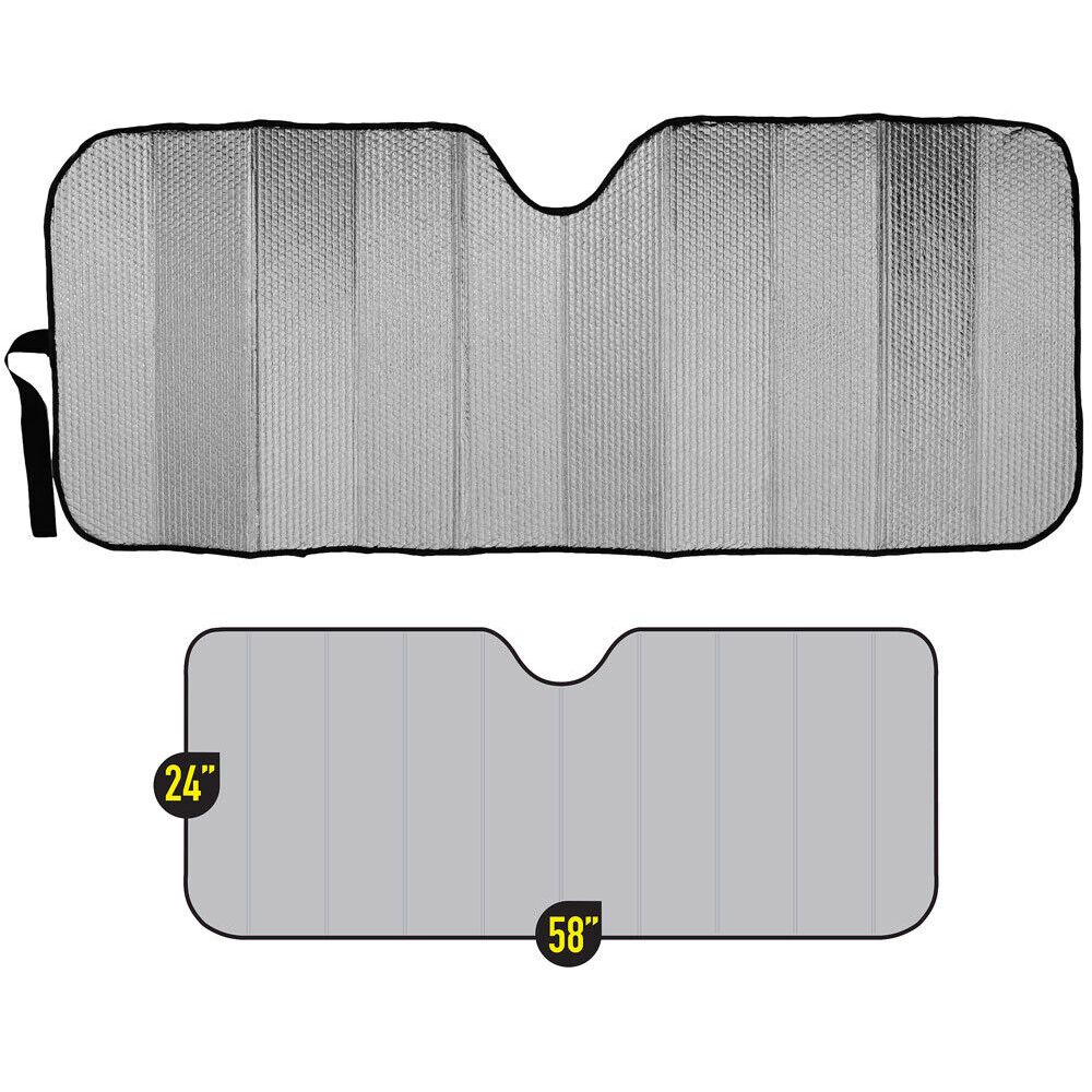 For 07 H3 X Reflective Red Fold-able Car Sun Shade Auto Windshield Front Window_voghion.com