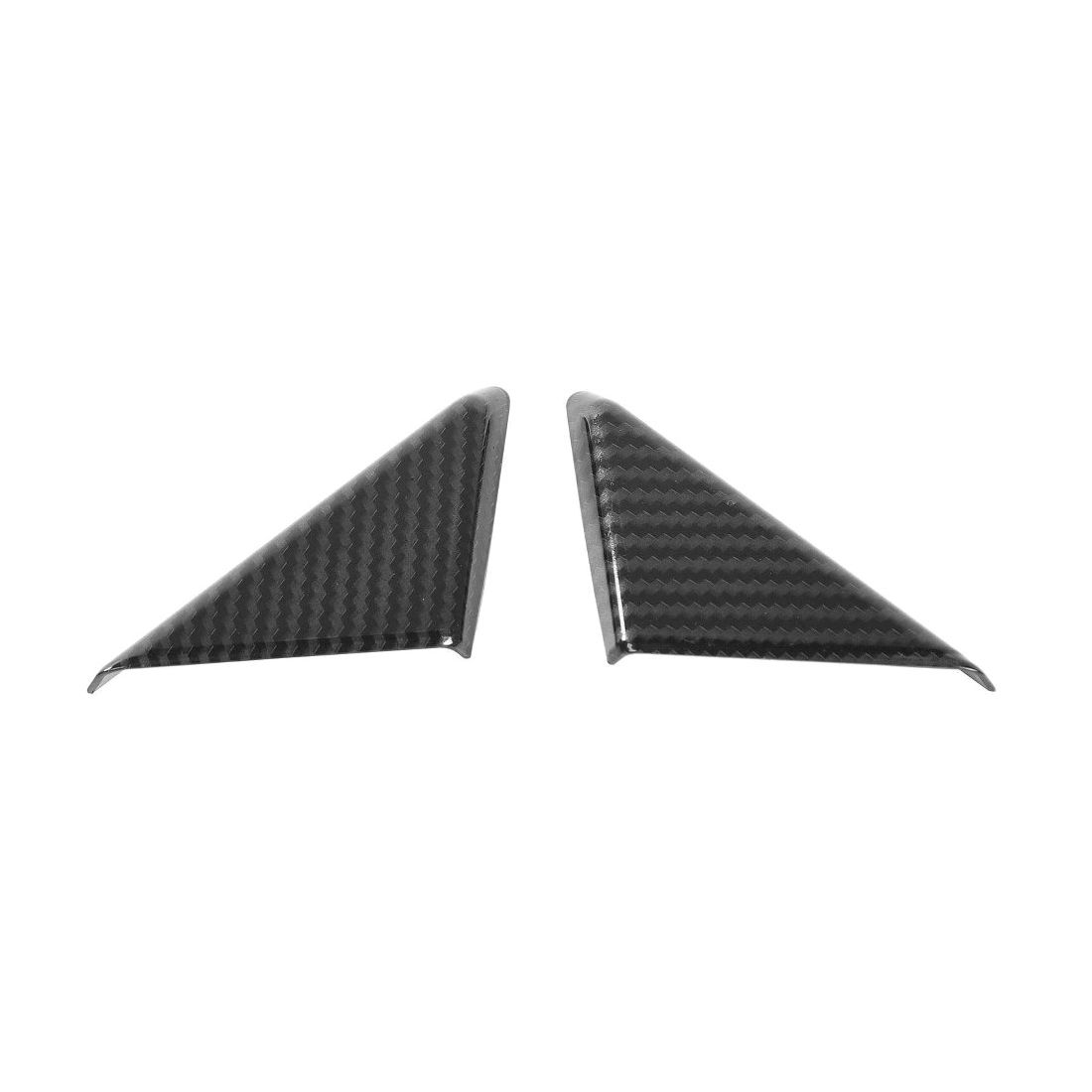 Carbon Fiber Window Front A-Pillar Triangle Trim_voghion.com