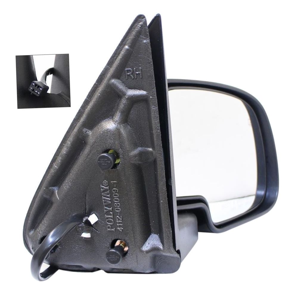 For 02 Avalanche 1500 Z71 Right Passenger Side Power Heated Mirror Assembly_voghion.com