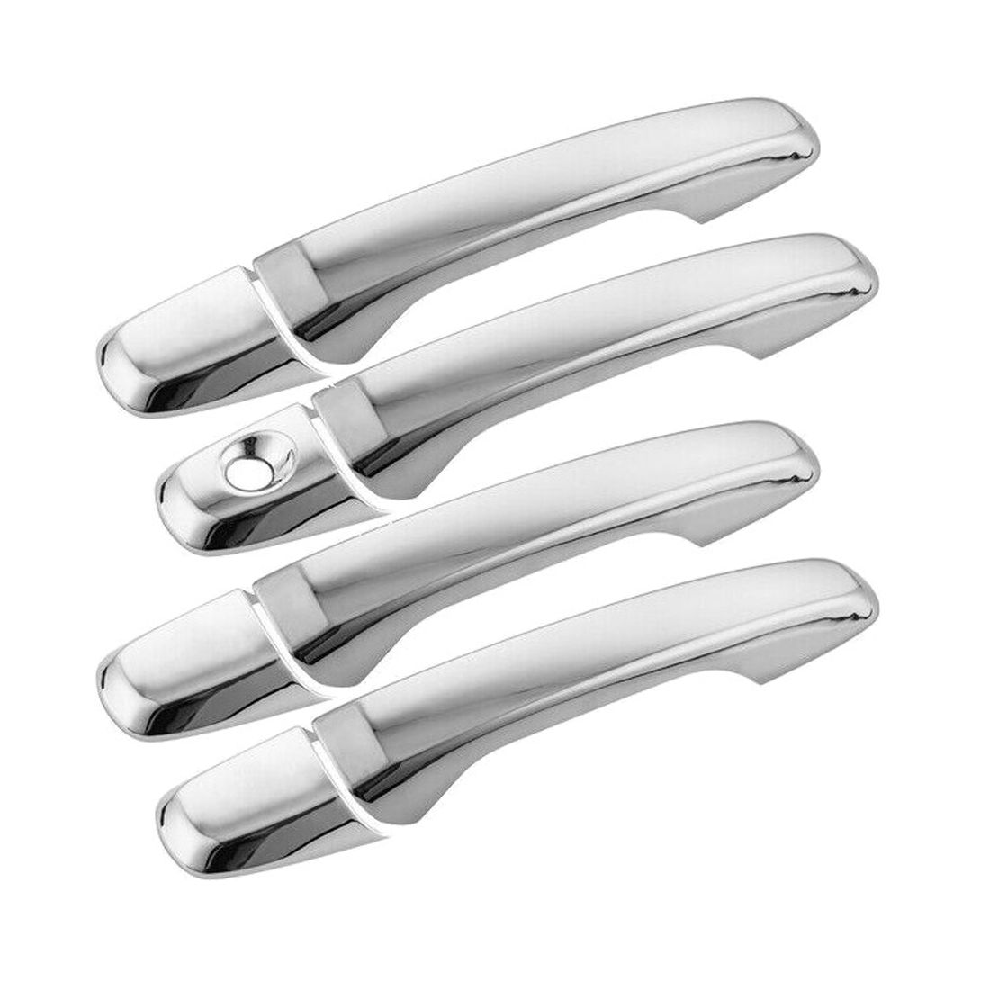 For 2011-2016 Ford Explorer Chrome Adhesive Door Handle Cover Cap Trim Kit_voghion.com