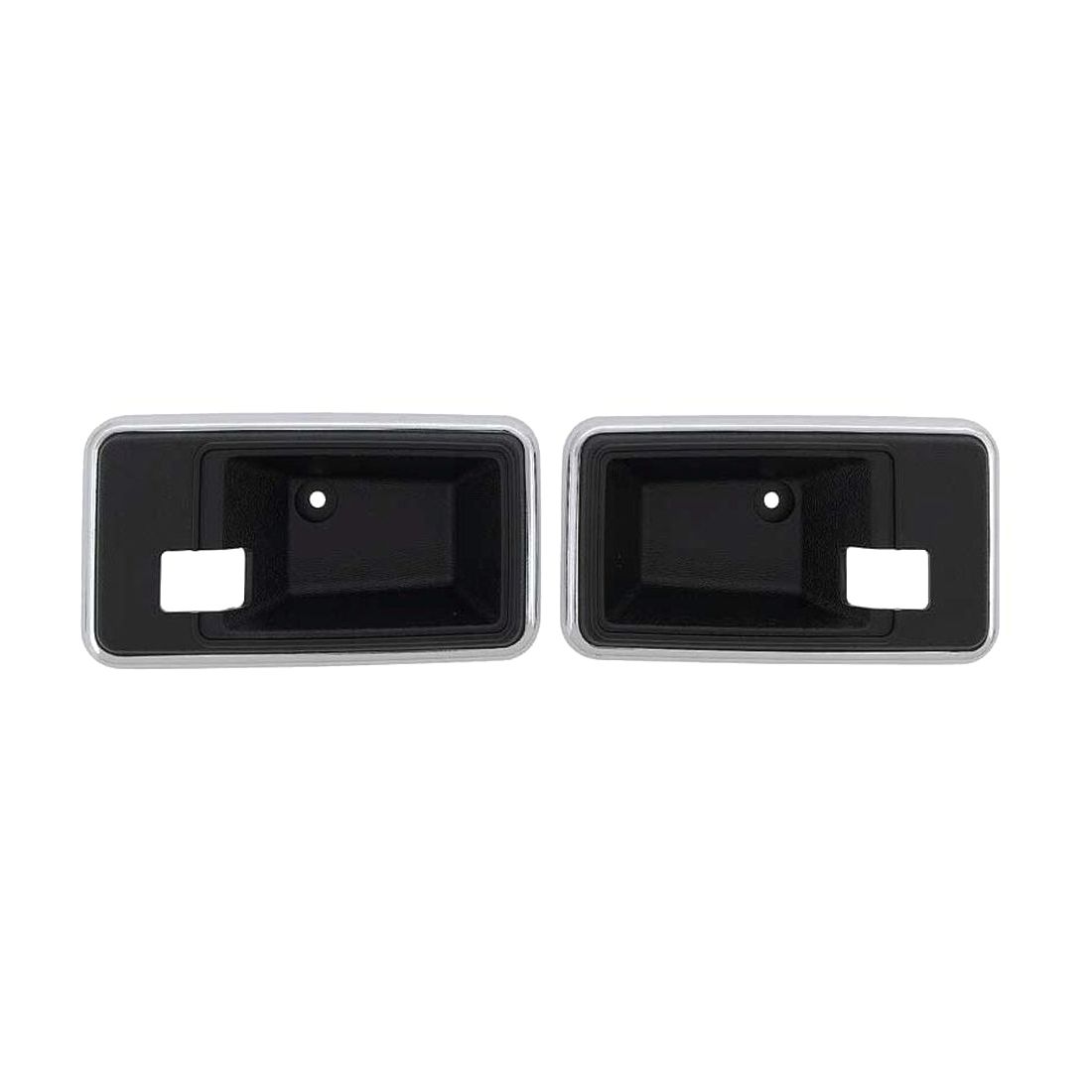 For 78 Corvette Silver Anniversary Edition Door Handle Escutcheon/Cup-Black_voghion.com