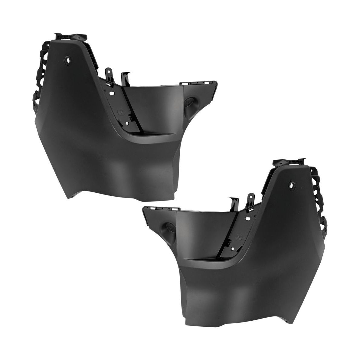 Pair Set Of 2 Bumper Face Bar Ends Extensions Rear Driver & Passenger Side_voghion.com
