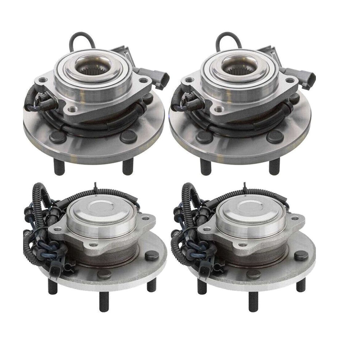 Front + Rear Wheel Hub Bearings Assembly_voghion.com