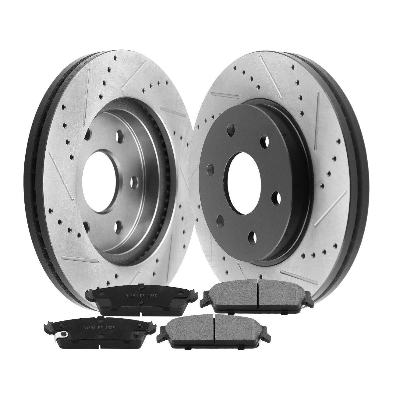 Rear Drilled Rotors + Brake Pads_voghion.com