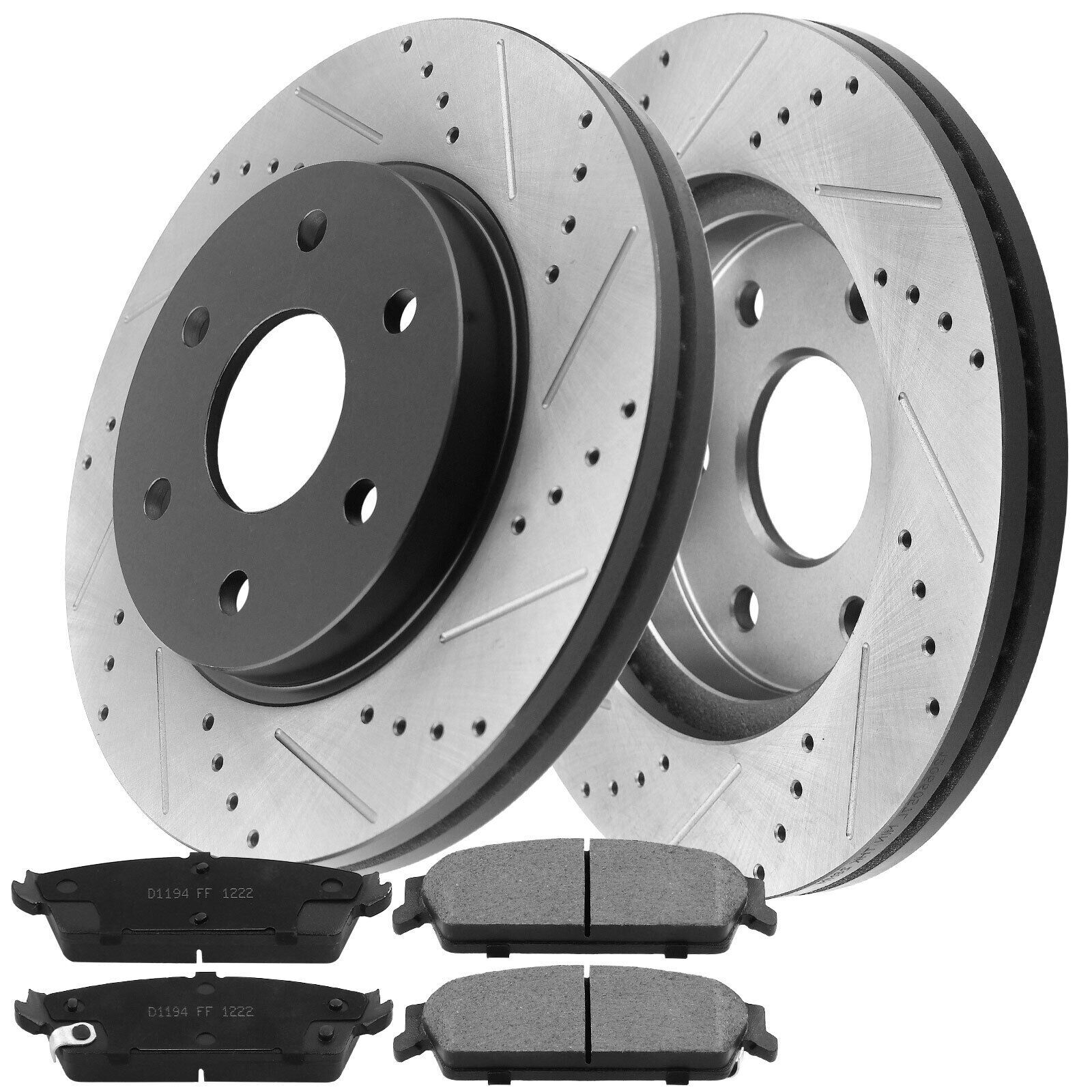 Front And Rear Rotors With Brake Pads_voghion.com