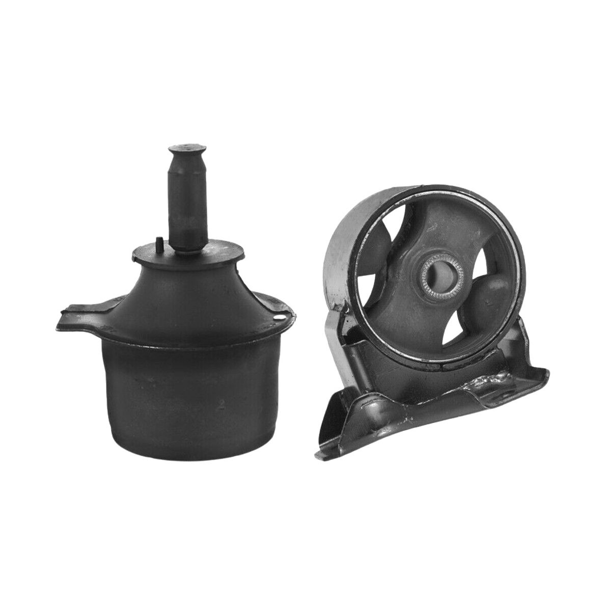 Front & Hydraulic Right Engine Mounts 2pcs Fits V6-_voghion.com