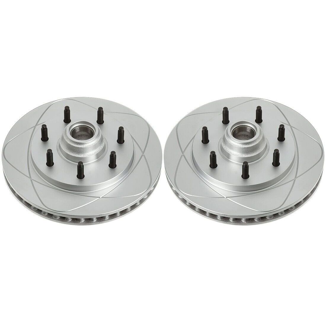 Front Slotted Disc Brake Rotors & Pads_voghion.com