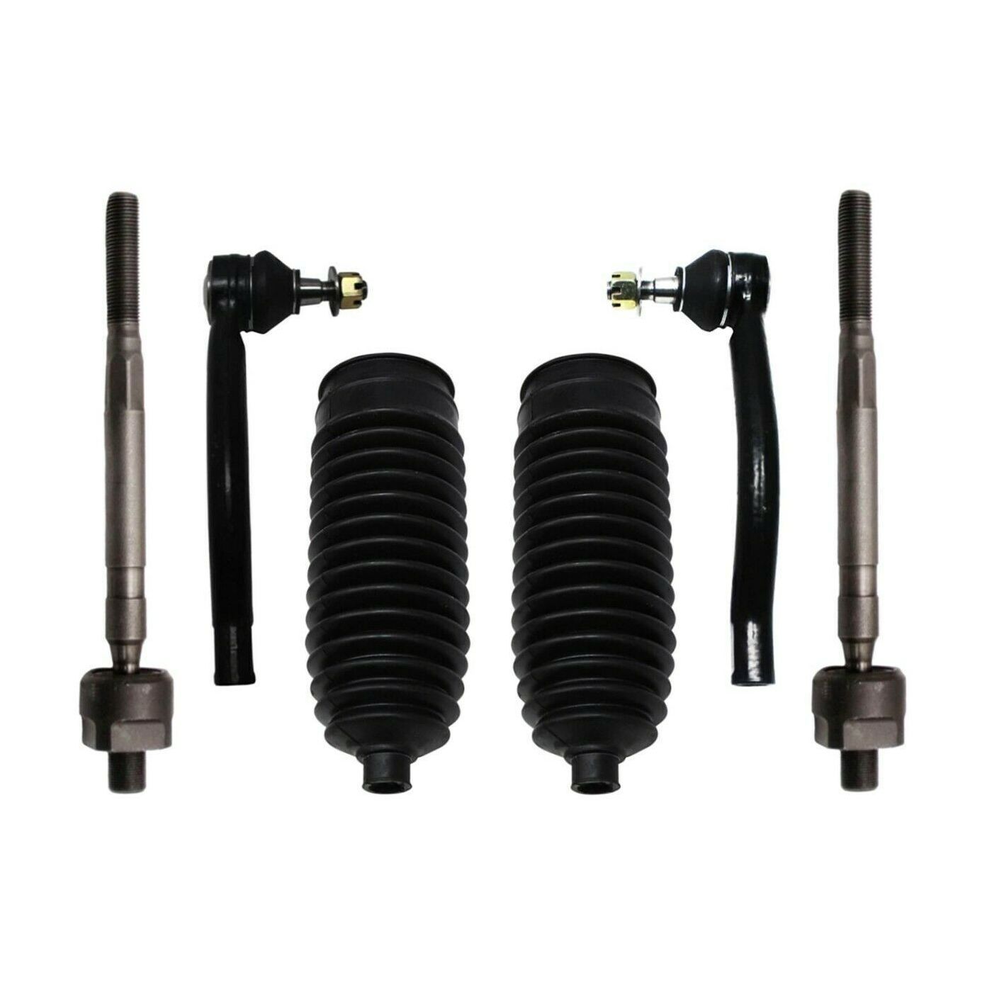 6pc Front Inner & Outer Tie Rods Bellow Boots Fits All_voghion.com