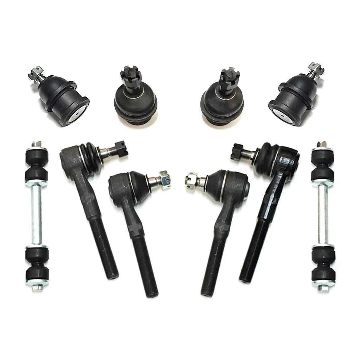 10pc Ball Joint Tie Rod End Sway Bar Kit_voghion.com