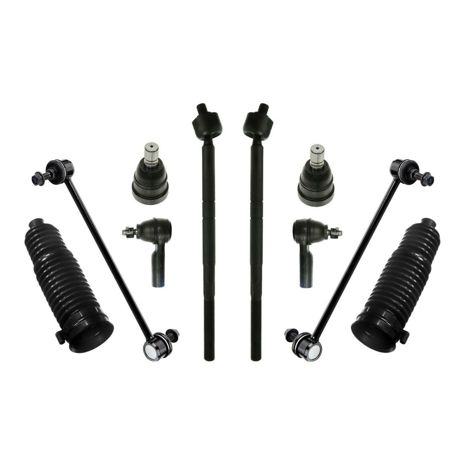 10pc Inner Outer Tie Rod Sway Bar Ball Joints_voghion.com