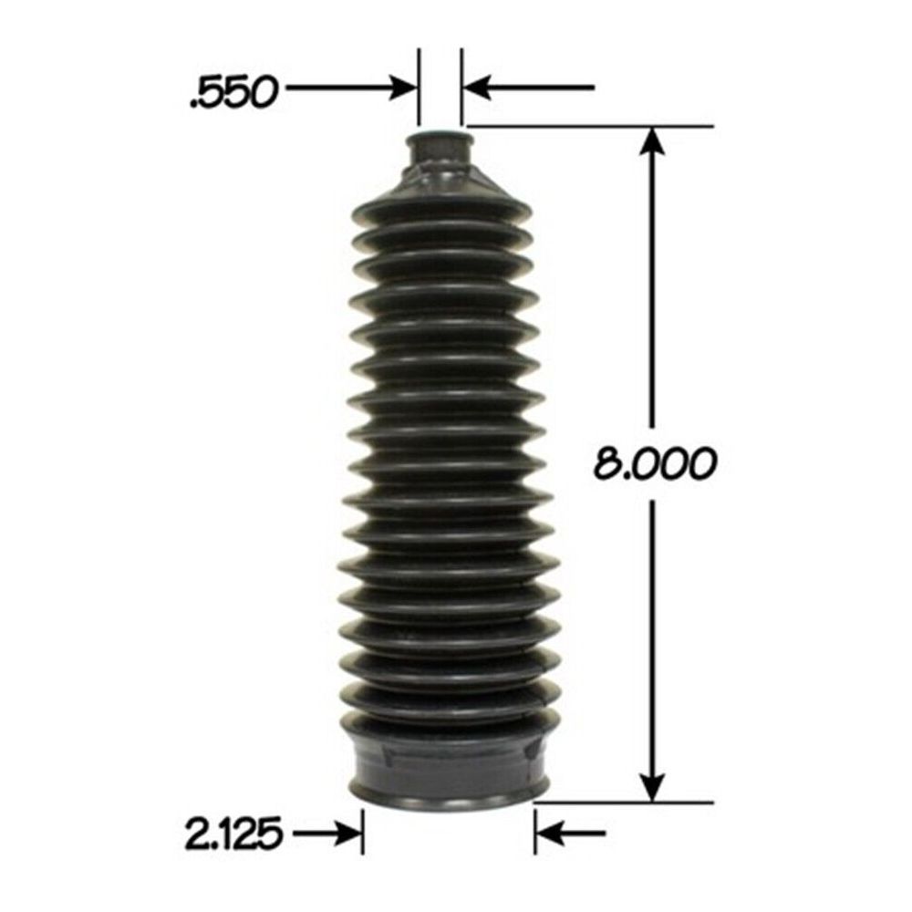 6pc Inner And Outer Tie Rod Ends Bellow Boots Kit_voghion.com