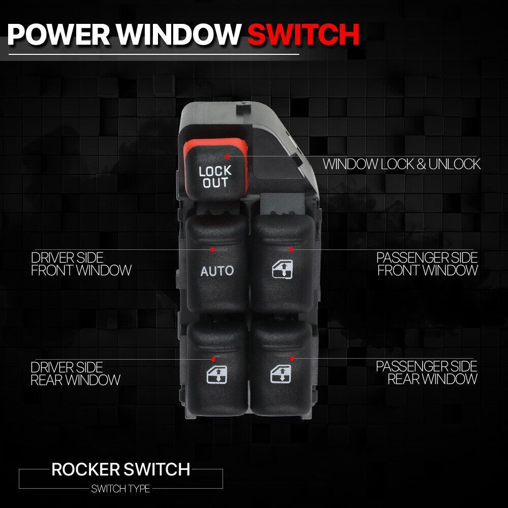Fits 1997-2005 Malibu/Cutlass[Front Left Door]Power Window Master Control Switch_voghion.com