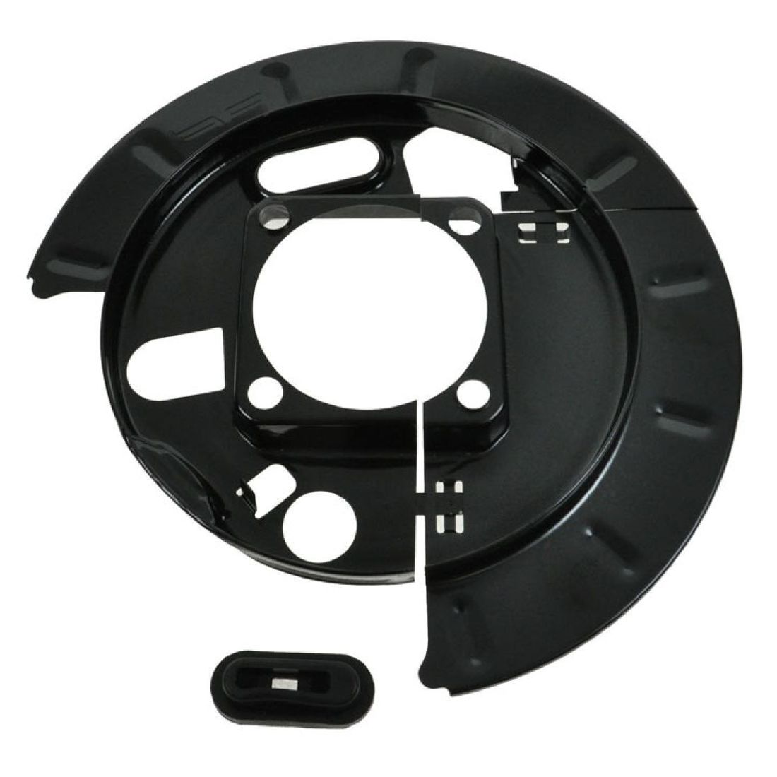 Rear Ceramic Brake Pad Coated Rotor Parking Shoe & Backing Plates Kit For GM_voghion.com