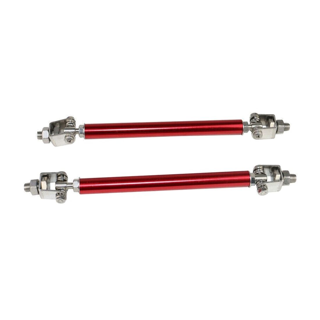Adjustable Front Bumper Lip Spoiler Rods Splitter Strut Support 8-10.6 Inch Red_voghion.com