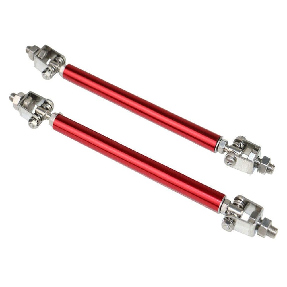 Adjustable Front Bumper Lip Spoiler Rods Splitter Strut Support 8-10.6 Inch Red_voghion.com
