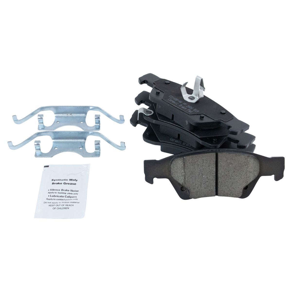 Front Rear Ceramic Brake Pads & Performance Drilled Slotted Rotor Kit_voghion.com