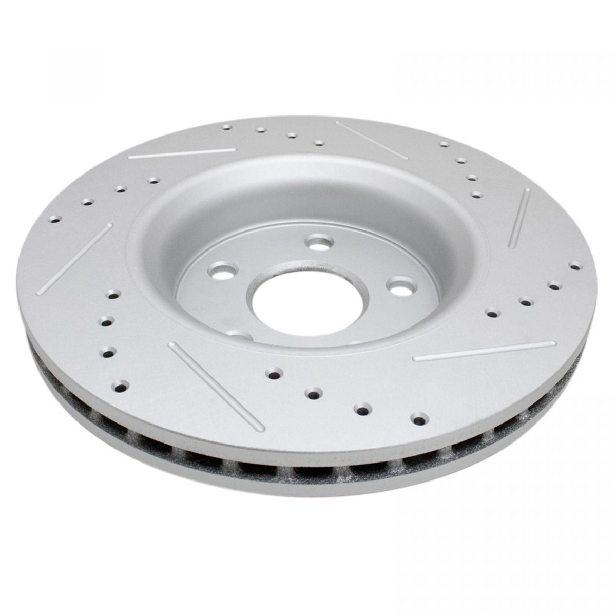 Front Rear Ceramic Brake Pads & Performance Drilled Slotted Rotor Kit_voghion.com