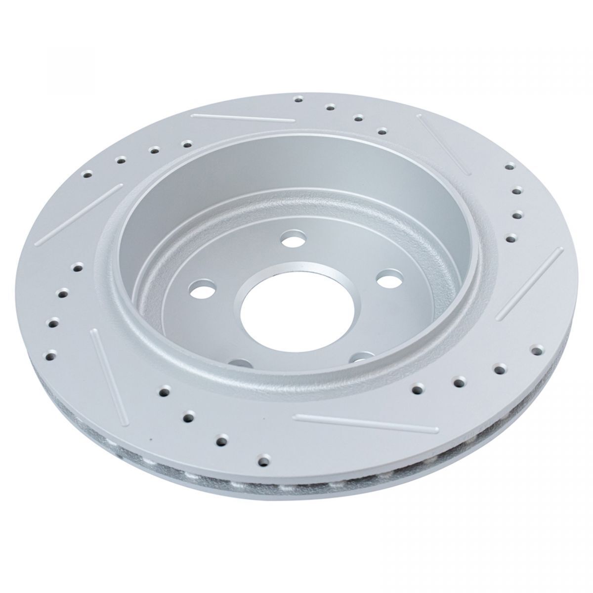 Front Rear Ceramic Brake Pads & Performance Drilled Slotted Rotor Kit_voghion.com