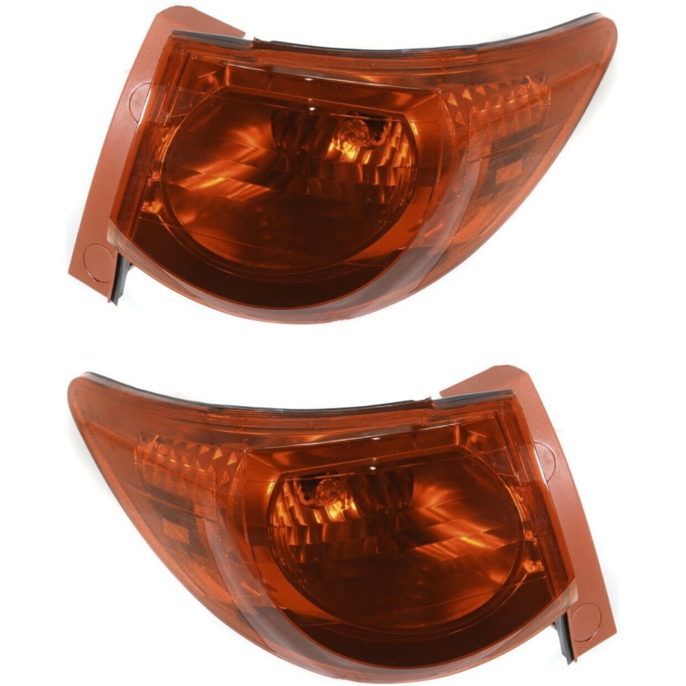 Halogen Tail Light Set For 2009-2012 Traverse Red Lens W/ Bulbs 2Pcs_voghion.com
