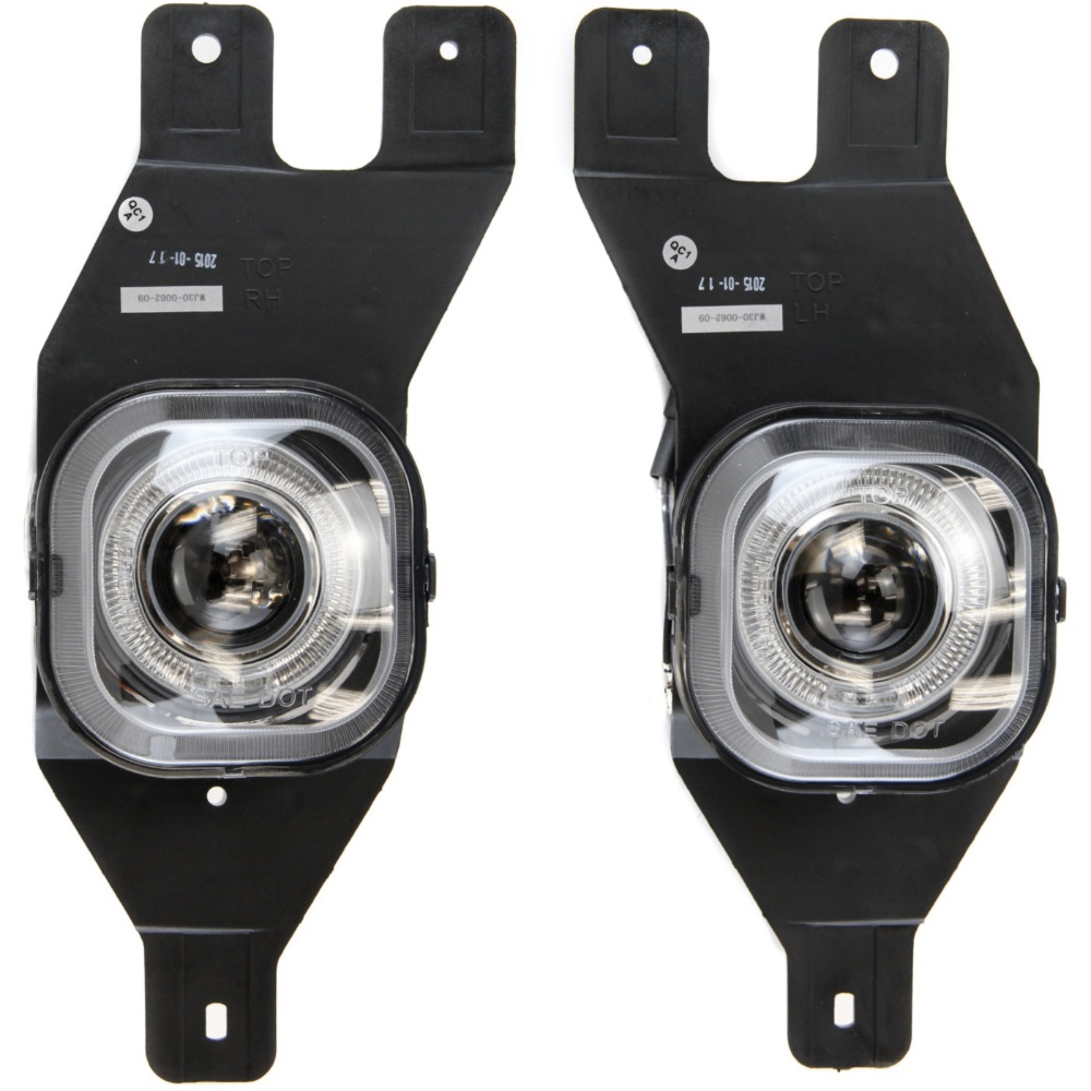 Fog Light Halo Projector Style For Ford Left & Right Pair Clear Lens_voghion.com