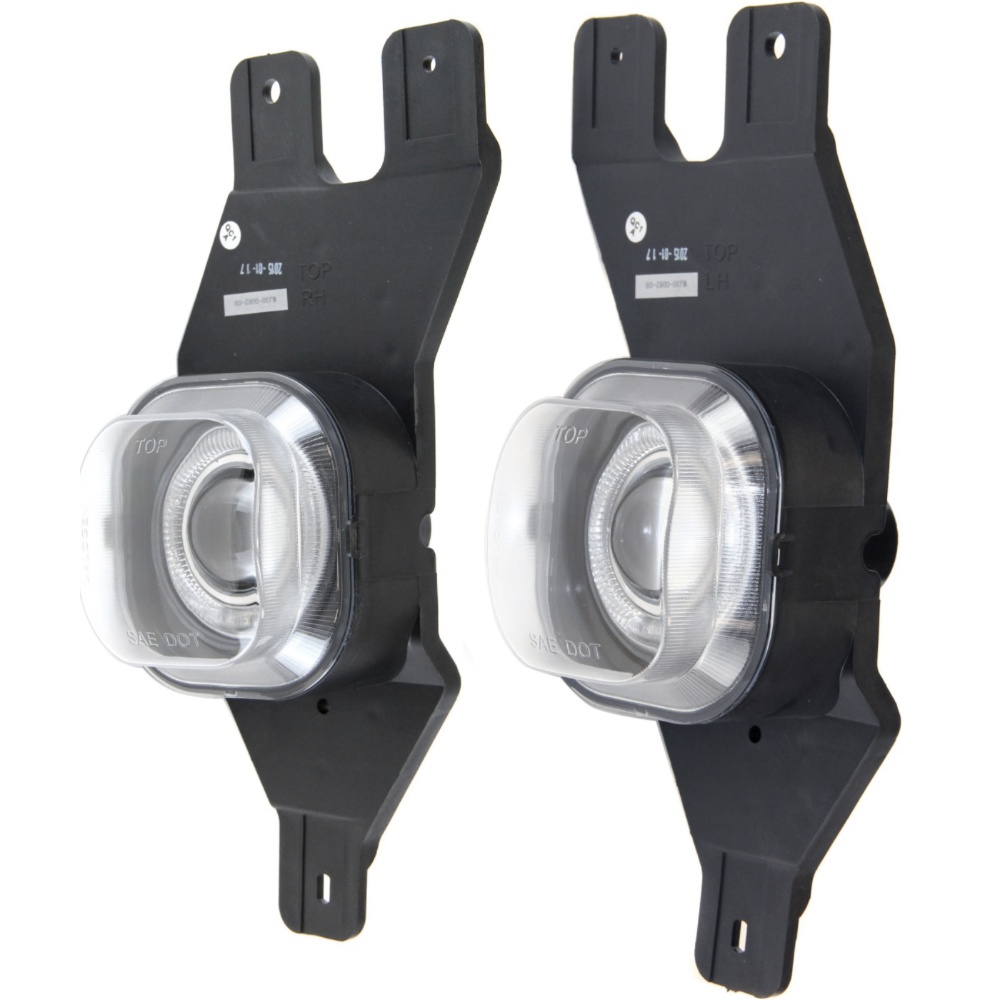 Fog Light Halo Projector Style For Ford Left & Right Pair Clear Lens_voghion.com