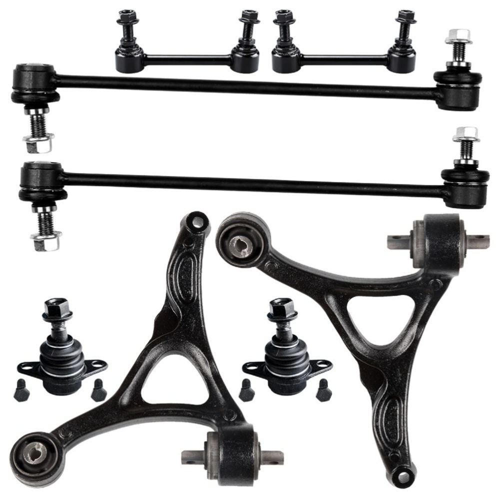 8x For Volvo 03-11 XC90 Front Lower Control Arms Sway Bars Ball Joints_voghion.com