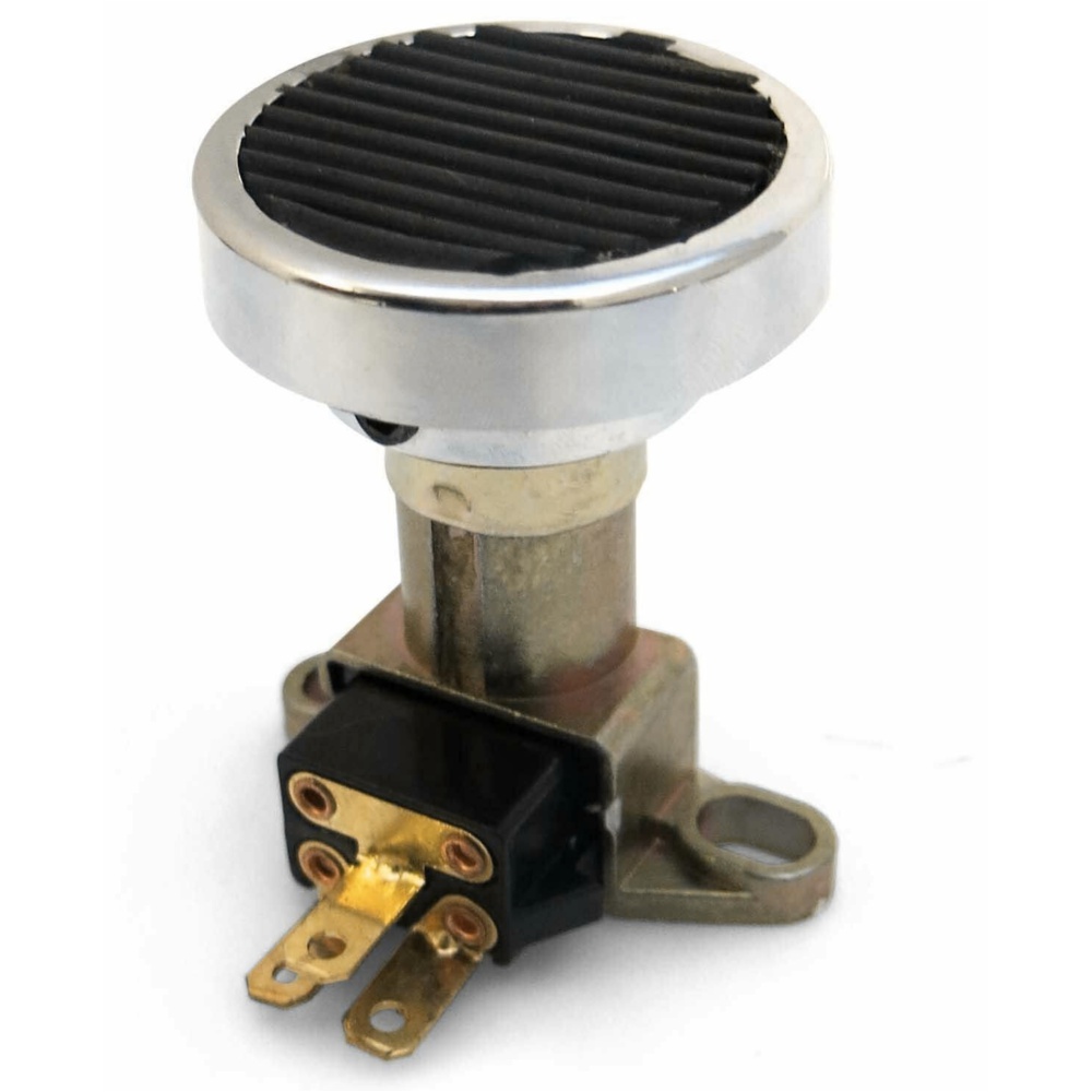 Round Billet Headlight Switch Dimmer High Beam Pedal Cover - (Pad Only) Muscle_voghion.com