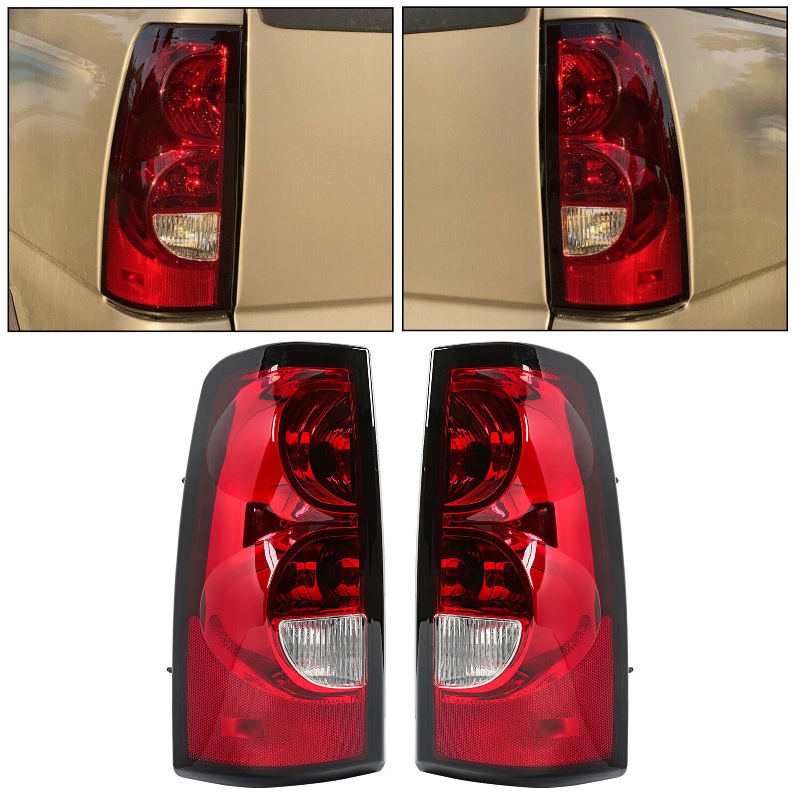 Rear Tail Lights Set For Classic Silverado W/Bulb_voghion.com