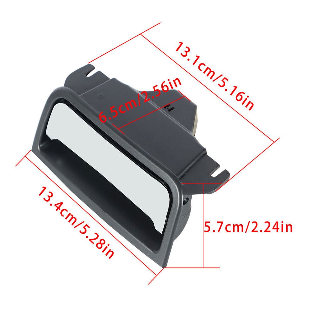 Black&Chrome Center Console Armrest Latch Handle_voghion.com