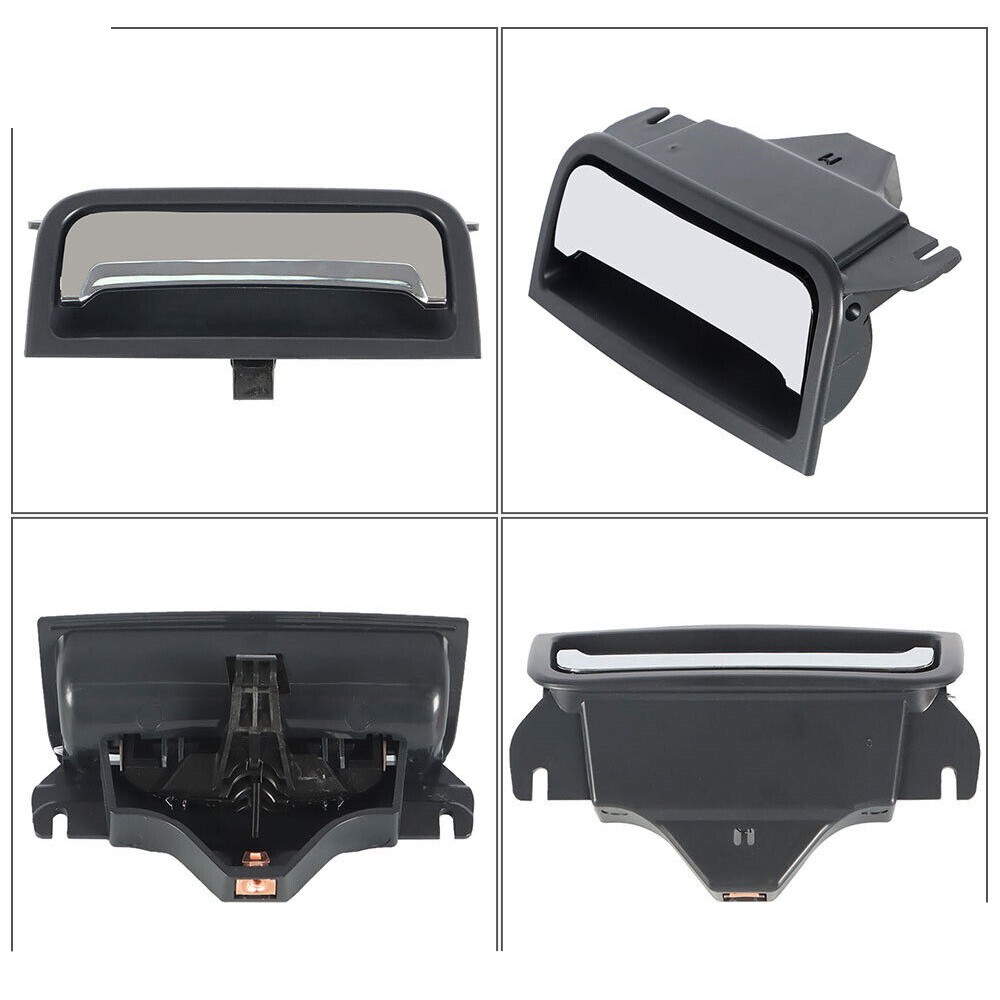 Black&Chrome Center Console Armrest Latch Handle_voghion.com