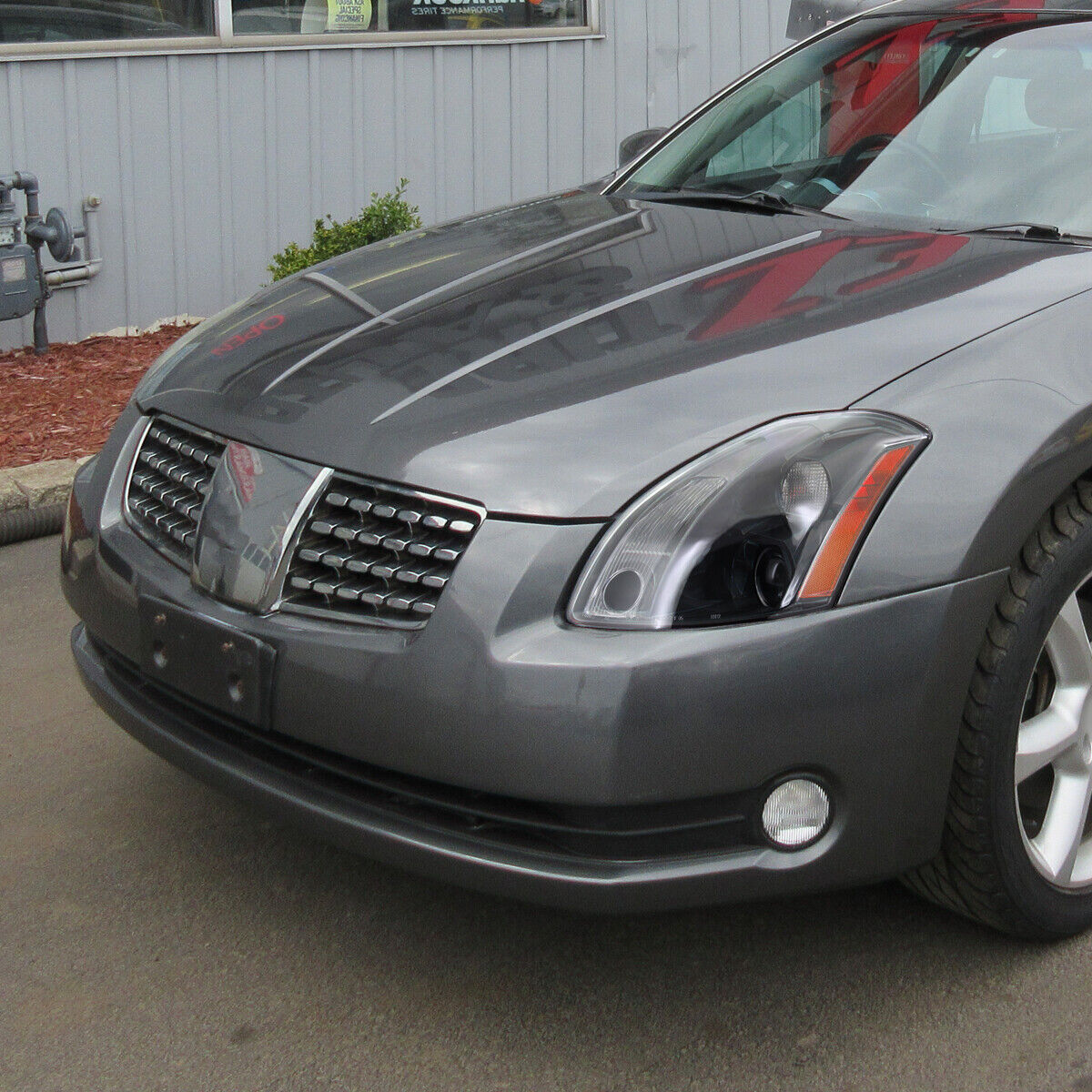 Black Projector Headlights Maxima Headlamp Left+Right_voghion.com