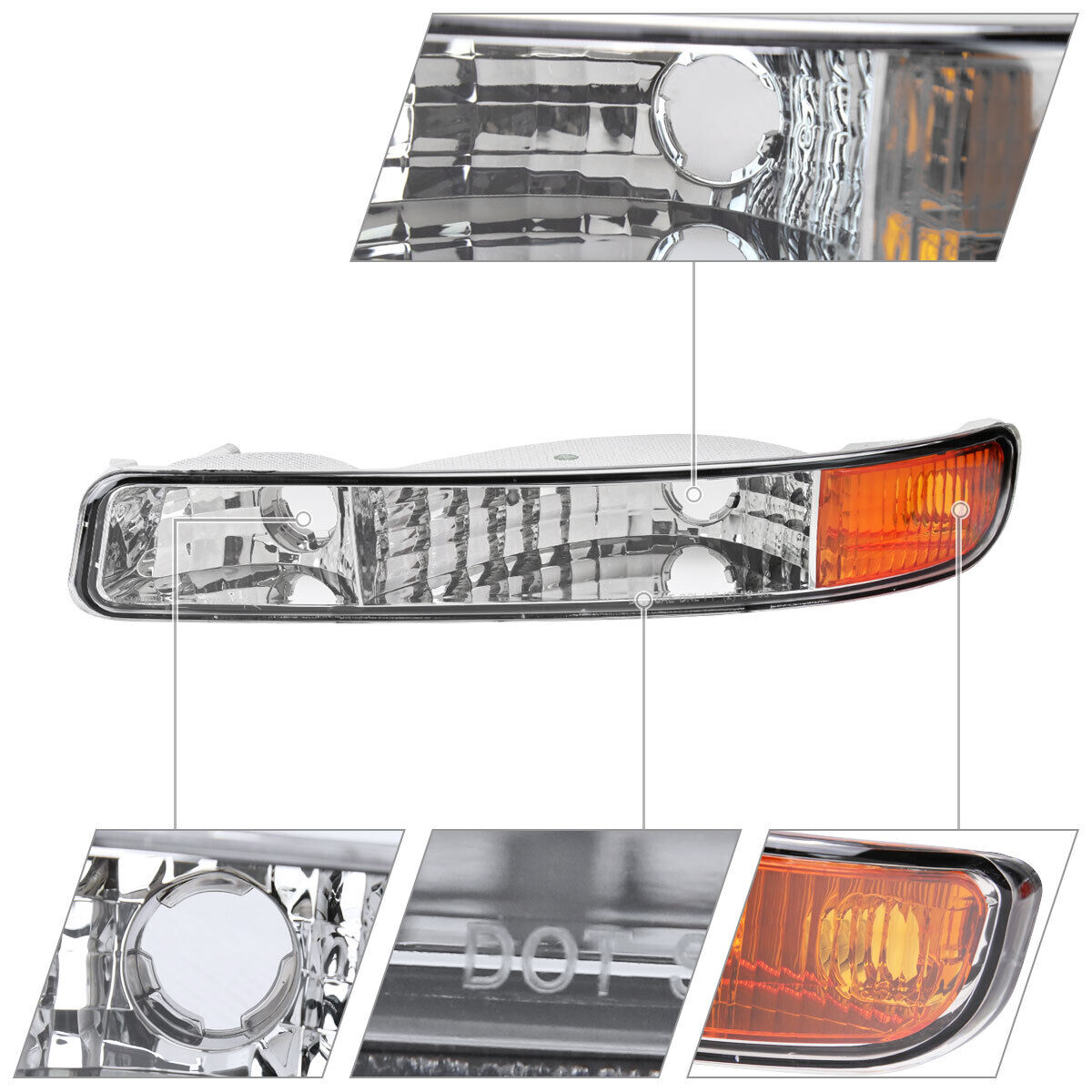 Bumper Signal Lights Clear Parking_voghion.com