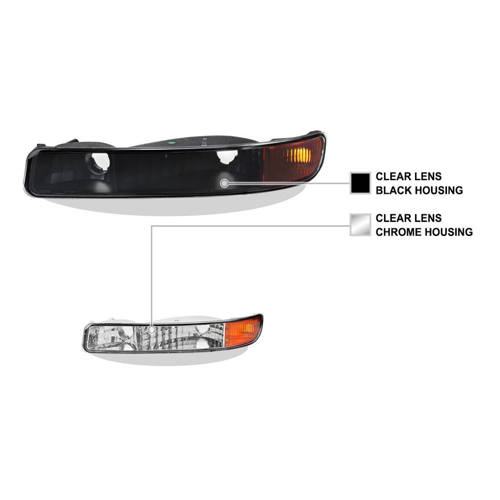 Bumper Signal Lights Clear Parking_voghion.com