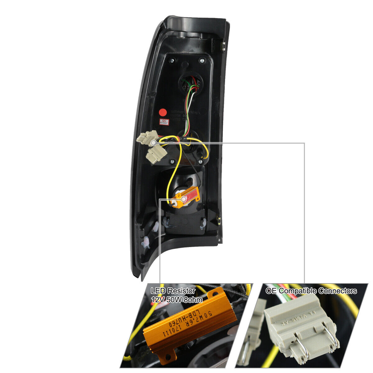 Black/Smoke Tail Lights LED Brake Lamp_voghion.com