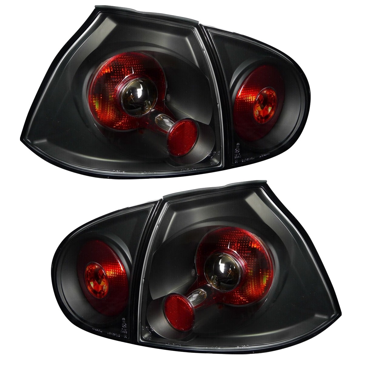 Black Tail Lights MK5 Brake Lamps Left+Right_voghion.com