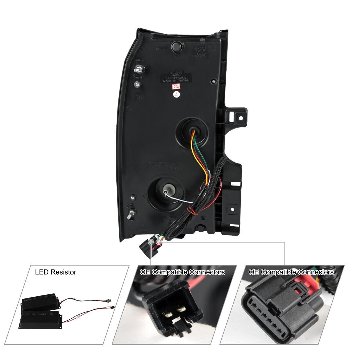 Red/Smoke Tail Lights LED Brake Lamps_voghion.com