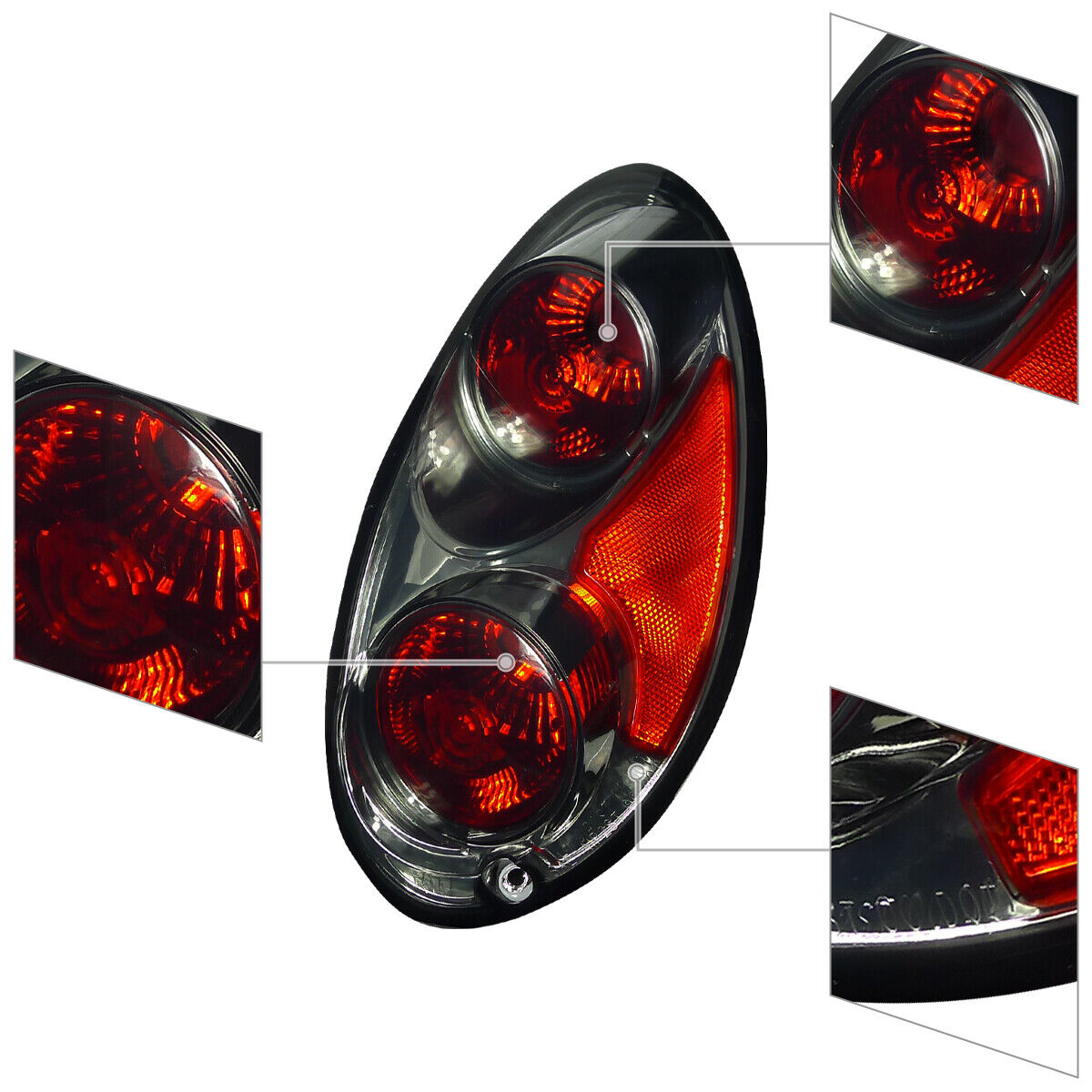 Smoke Tail Lights Brake Lamp Left+Right_voghion.com