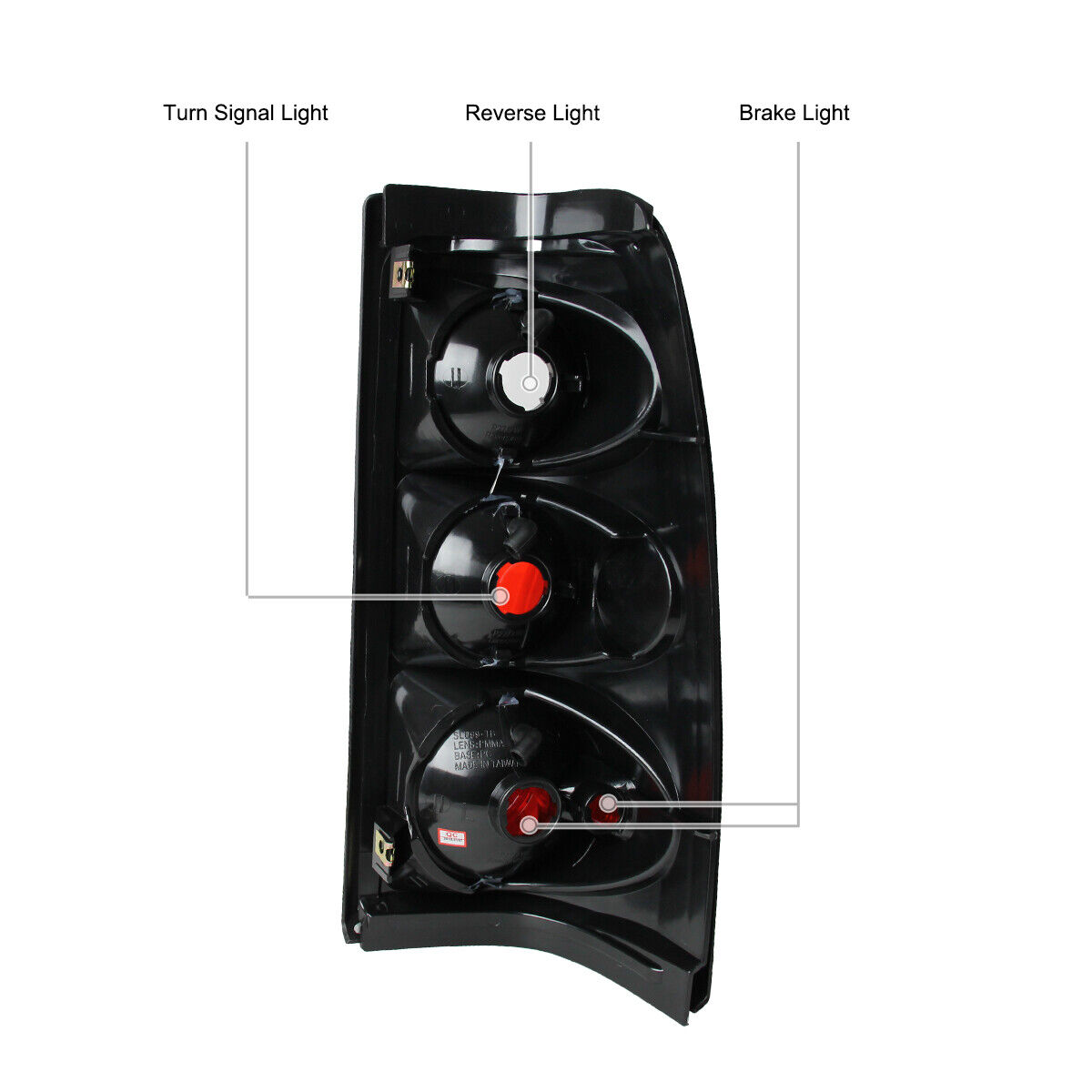 Smoke Tail Lights Rear Brake Lamp Left+Right_voghion.com