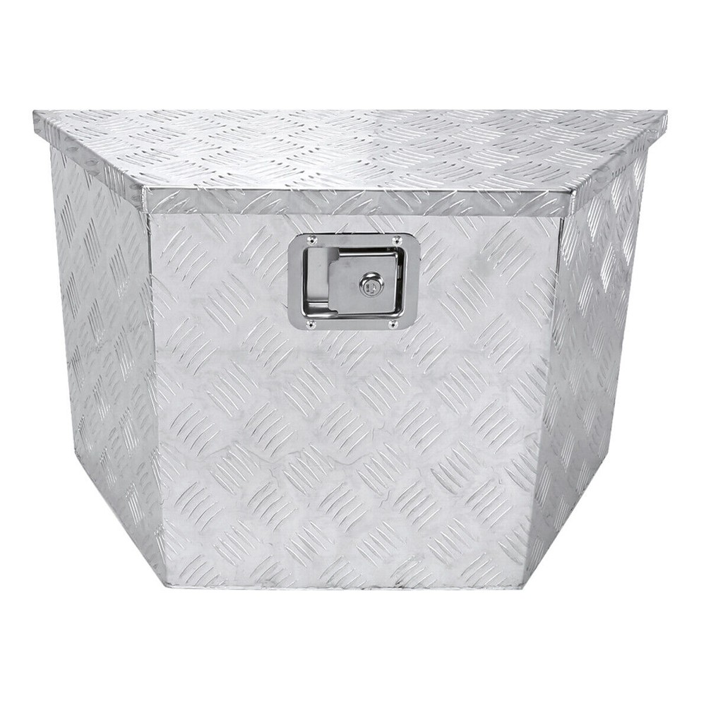Tool Box 28"/15" Heavy Duty Aluminum Truck Pickup Trailer Storage+Lock+Keys_voghion.com