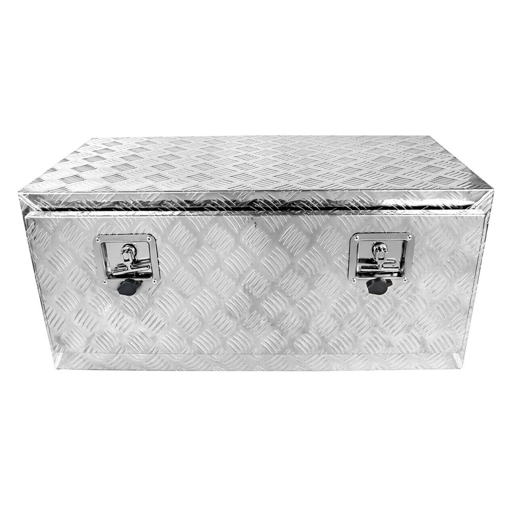 Tool Box 36" Heavy Duty Aluminum Truck Trailer Underbody Storage+Locks+Keys_voghion.com